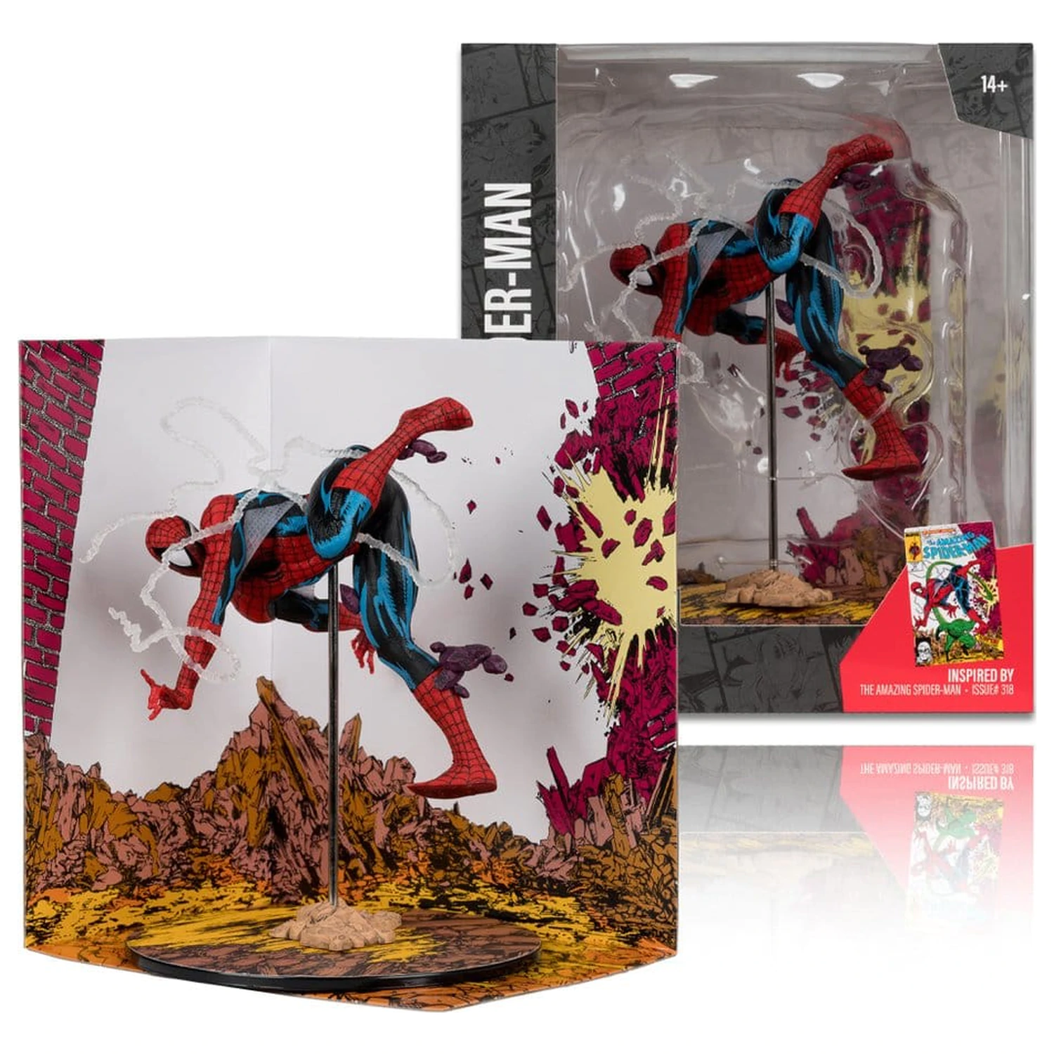 Marvel Collection PVC Figura 1/10 Spider-Man (The Amazing Spider-Man #318) 17 cm fotografija izdelka