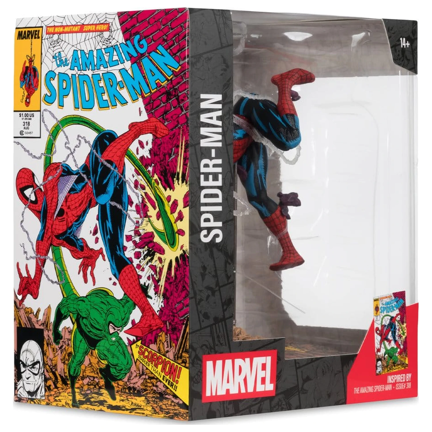 Marvel Collection PVC Figura 1/10 Spider-Man (The Amazing Spider-Man #318) 17 cm fotografija izdelka
