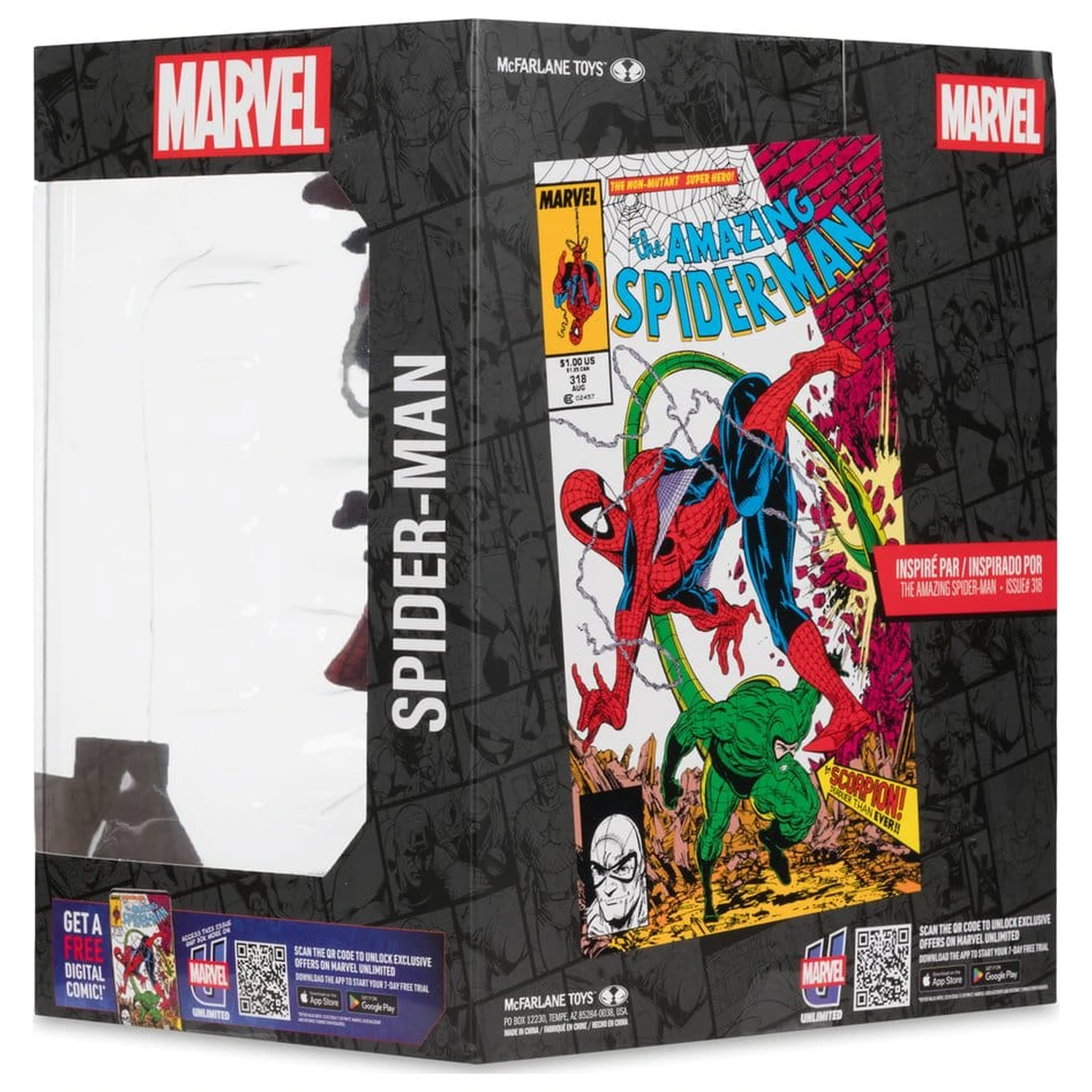 Marvel Collection PVC Figura 1/10 Spider-Man (The Amazing Spider-Man #318) 17 cm fotografija izdelka