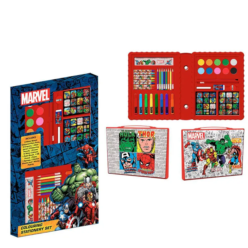 Marvel barvni set pisarniškega materiala fotografija izdelka