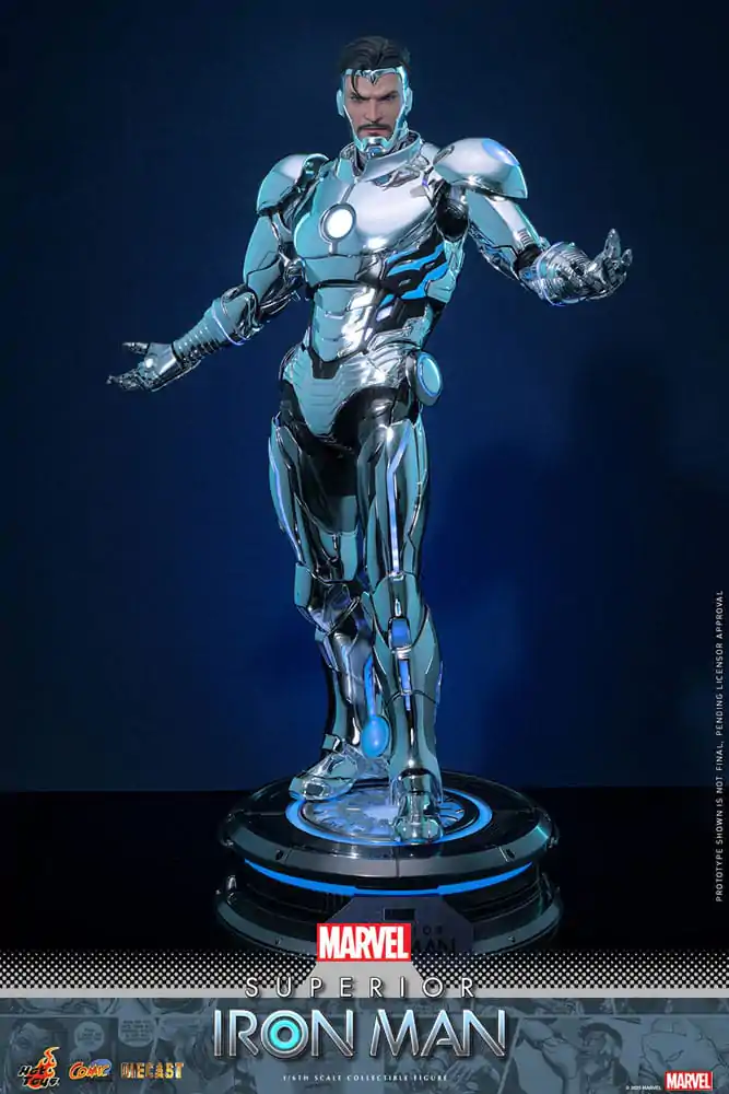 Marvel Strip Diecast Mojstrovina Akcijska figura 1/6 Superior Iron Man 32 cm fotografija izdelka