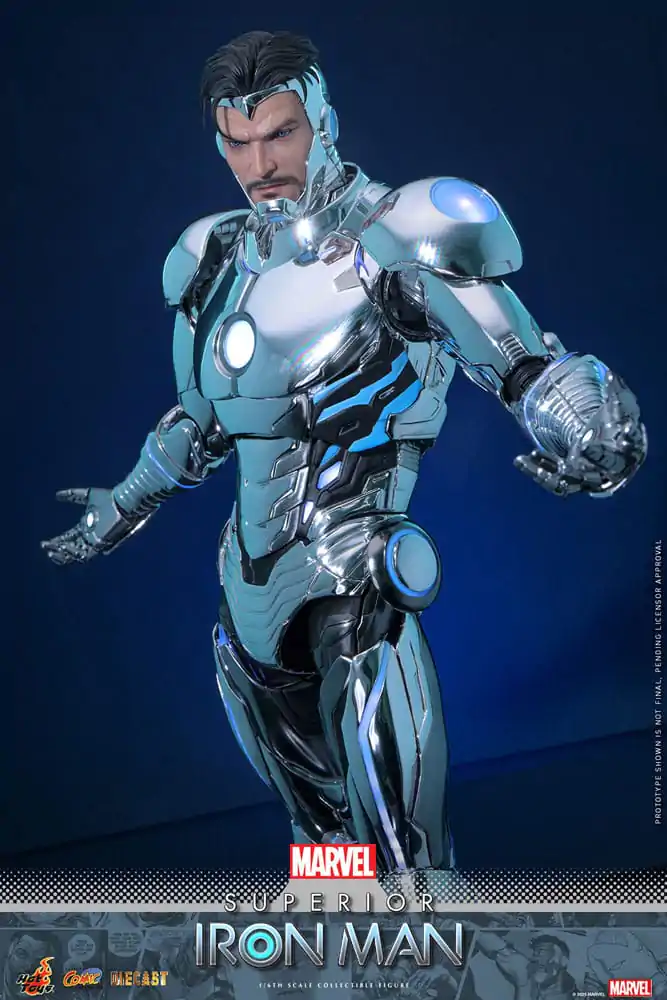 Marvel Strip Diecast Mojstrovina Akcijska figura 1/6 Superior Iron Man 32 cm fotografija izdelka