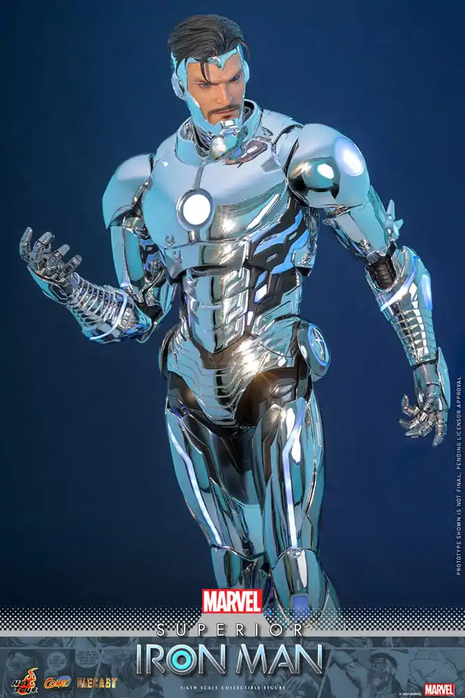 Marvel Strip Diecast Mojstrovina Akcijska figura 1/6 Superior Iron Man 32 cm fotografija izdelka
