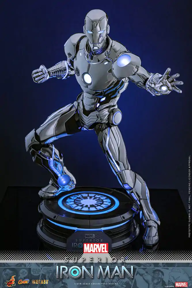 Marvel Strip Diecast Mojstrovina Akcijska figura 1/6 Superior Iron Man 32 cm fotografija izdelka