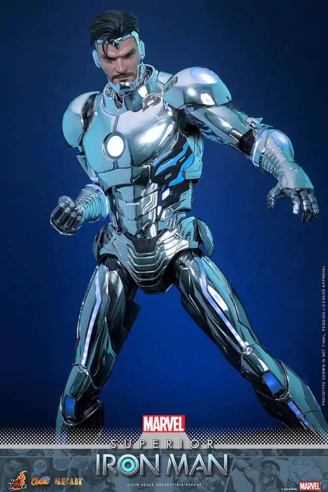 Marvel Strip Diecast Mojstrovina Akcijska figura 1/6 Superior Iron Man 32 cm fotografija izdelka