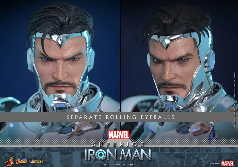 Marvel Strip Diecast Mojstrovina Akcijska figura 1/6 Superior Iron Man 32 cm fotografija izdelka