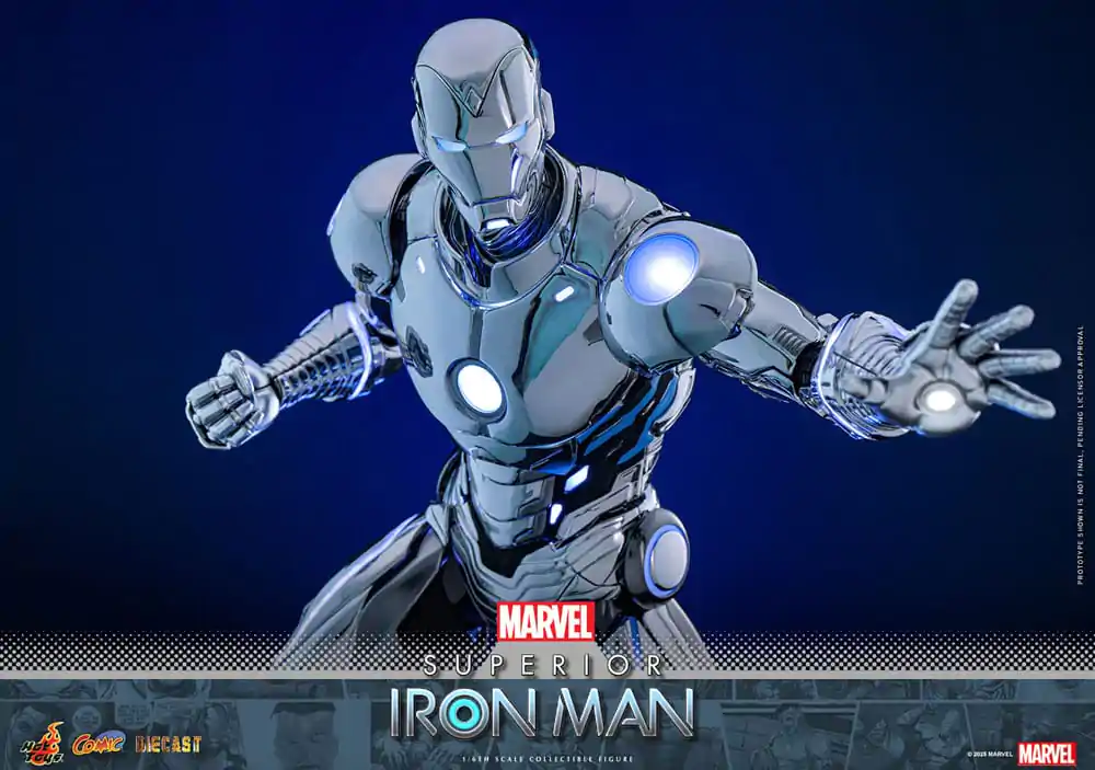 Marvel Strip Diecast Mojstrovina Akcijska figura 1/6 Superior Iron Man 32 cm fotografija izdelka