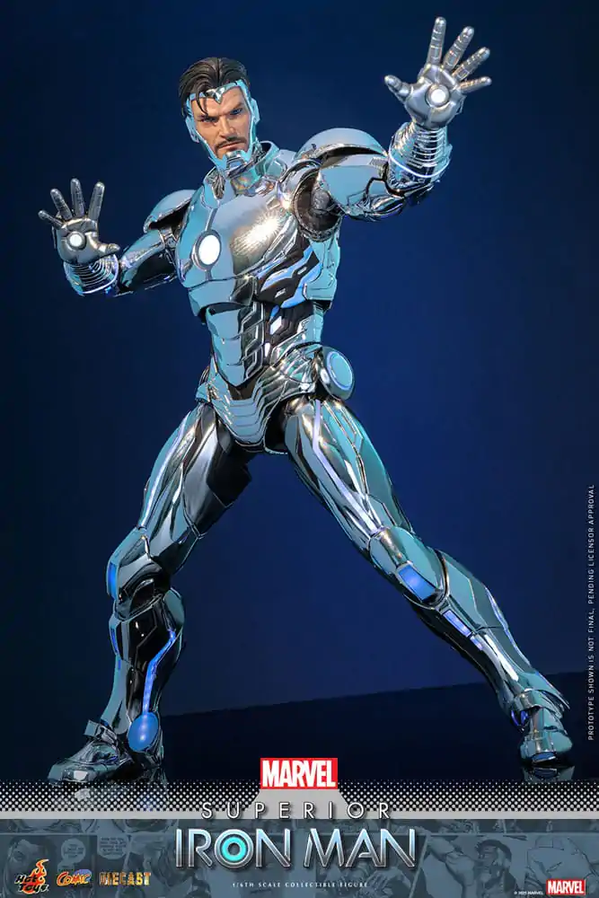 Marvel Strip Diecast Mojstrovina Akcijska figura 1/6 Superior Iron Man 32 cm fotografija izdelka