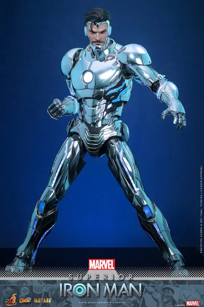 Marvel Strip Diecast Mojstrovina Akcijska figura 1/6 Superior Iron Man 32 cm fotografija izdelka
