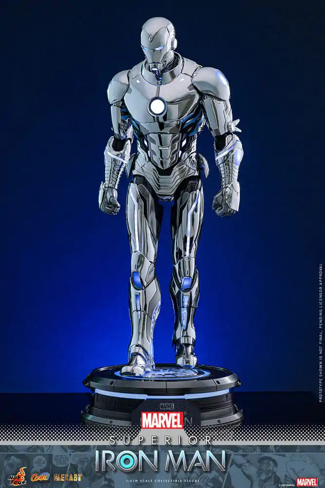 Marvel Strip Diecast Mojstrovina Akcijska figura 1/6 Superior Iron Man 32 cm fotografija izdelka
