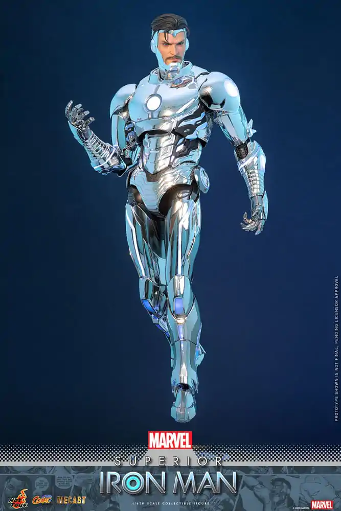 Marvel Strip Diecast Mojstrovina Akcijska figura 1/6 Superior Iron Man 32 cm fotografija izdelka