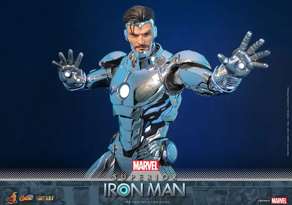 Marvel Strip Diecast Mojstrovina Akcijska figura 1/6 Superior Iron Man 32 cm fotografija izdelka
