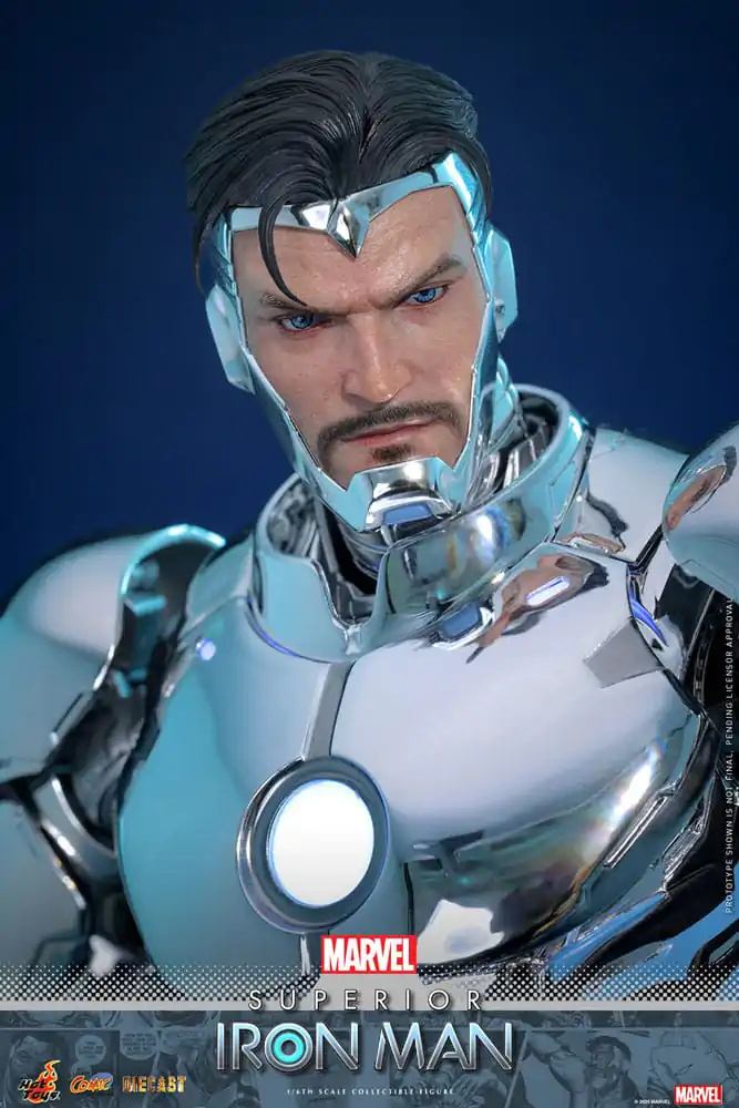 Marvel Strip Diecast Mojstrovina Akcijska figura 1/6 Superior Iron Man 32 cm fotografija izdelka