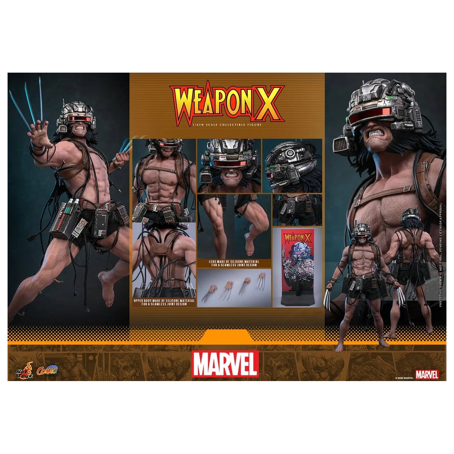 Marvel Comic Masterpiece akcijska figura 1/6 Weapon X 31 cm fotografija izdelka