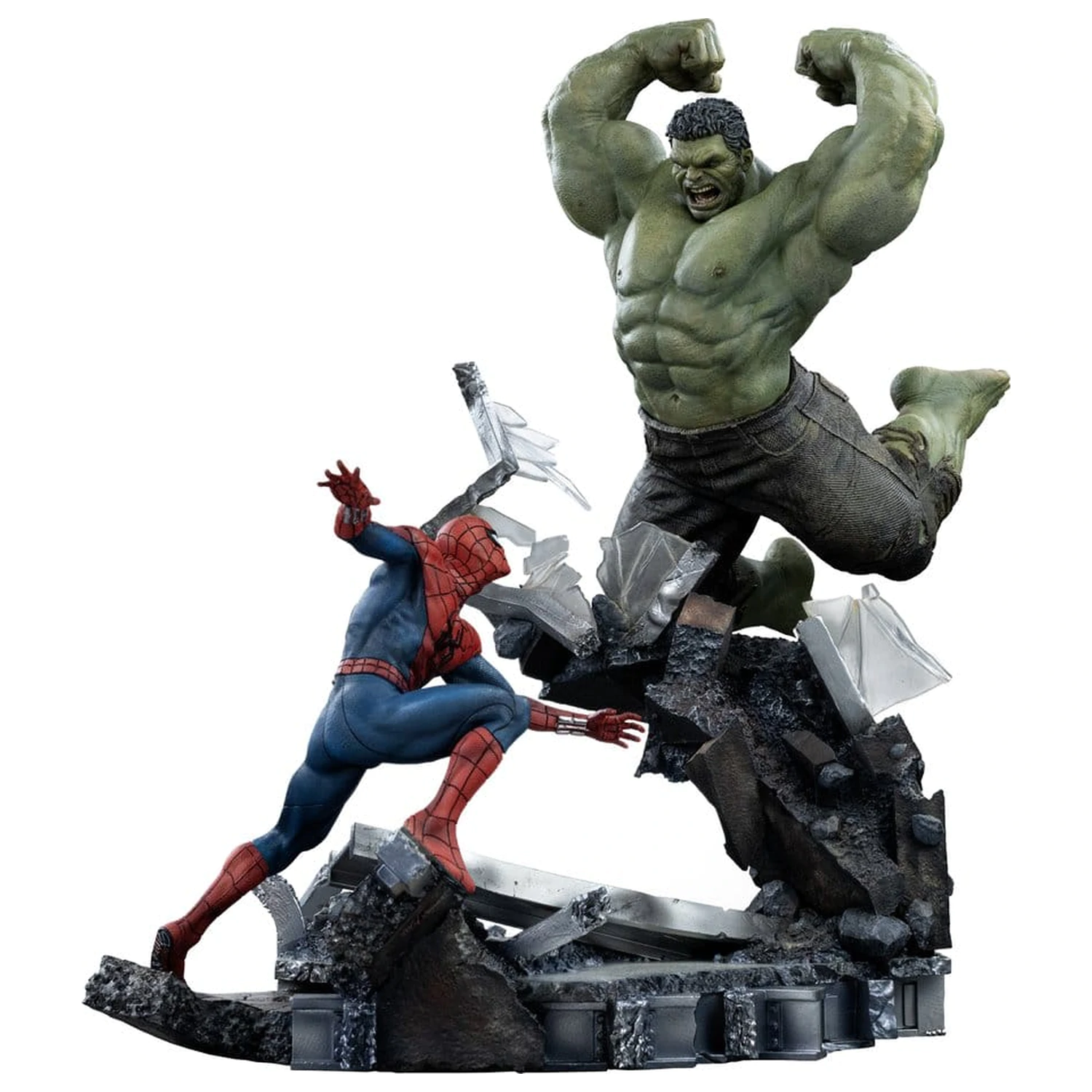Marvel Comics Art Scale kip 1/10 Spider-Man vs Hulk 38 cm fotografija izdelka