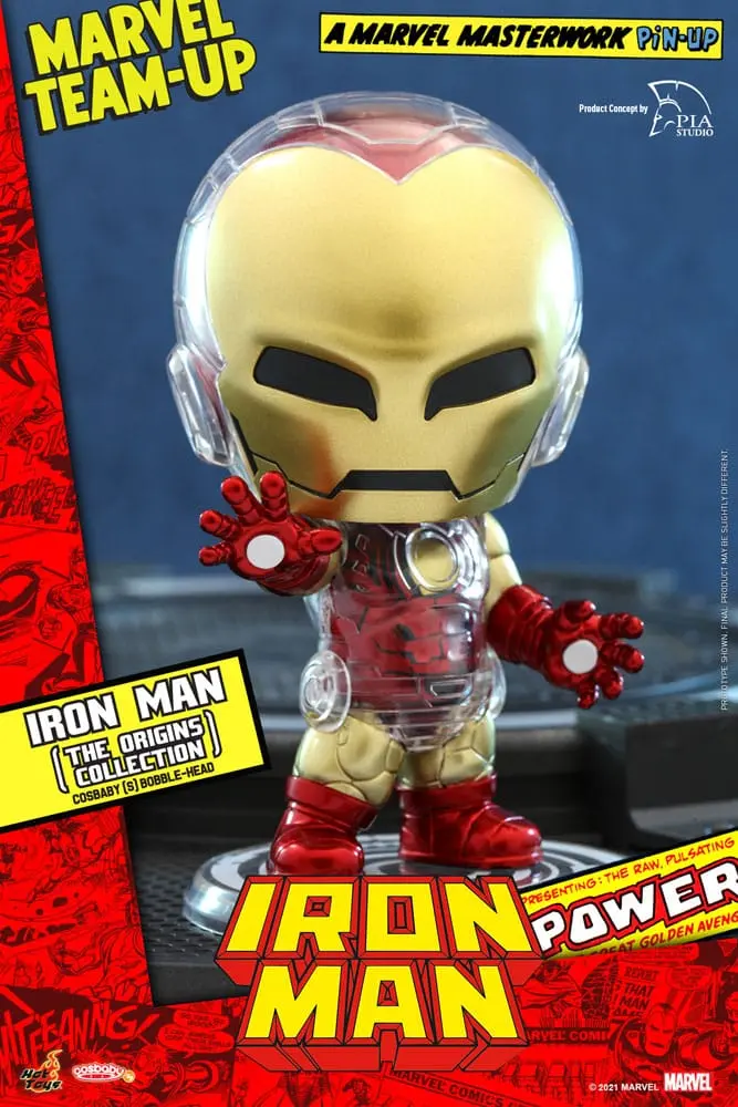 Marvel Comics Cosbaby (S) Mini Figurica Iron Man (The Origins Collection) 10 cm fotografija izdelka