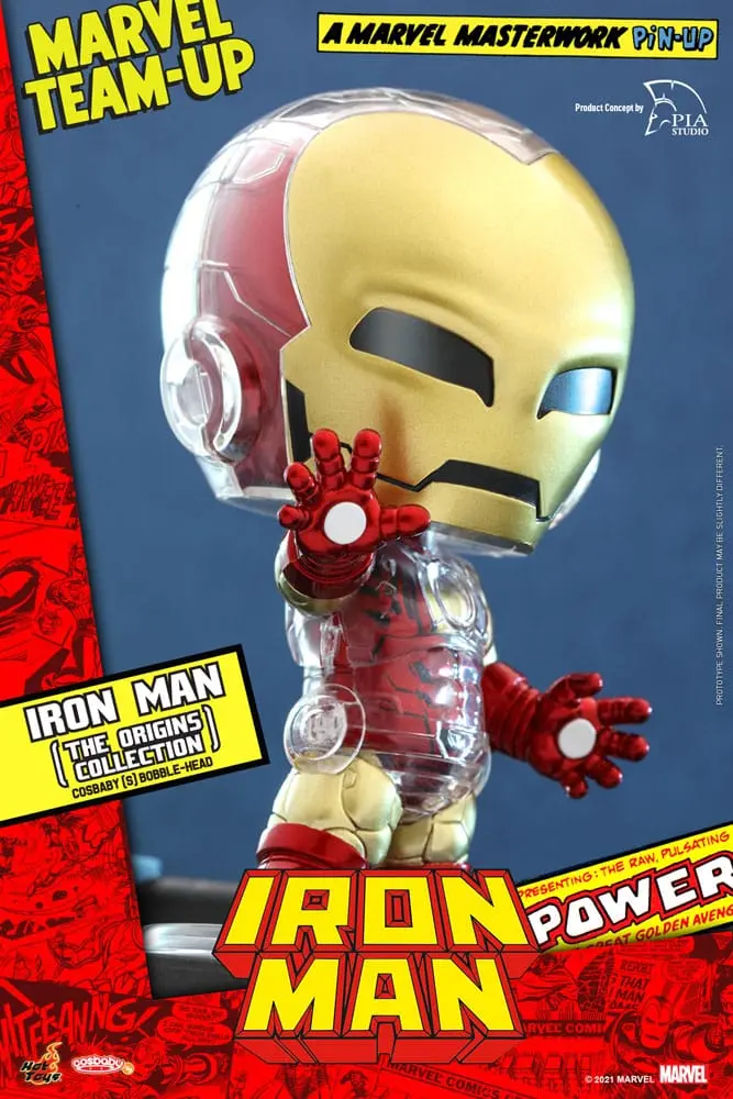 Marvel Comics Cosbaby (S) Mini Figurica Iron Man (The Origins Collection) 10 cm fotografija izdelka