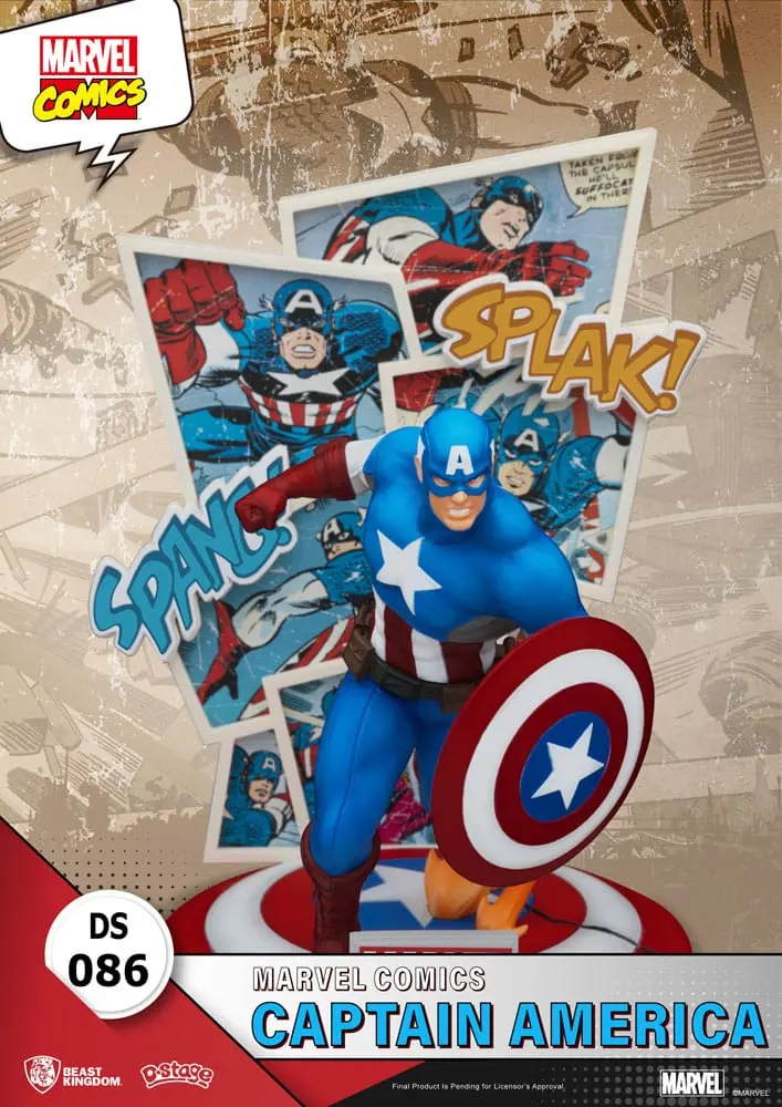 Marvel Comics D-Stage PVC diorama Captain America 16 cm fotografija izdelka