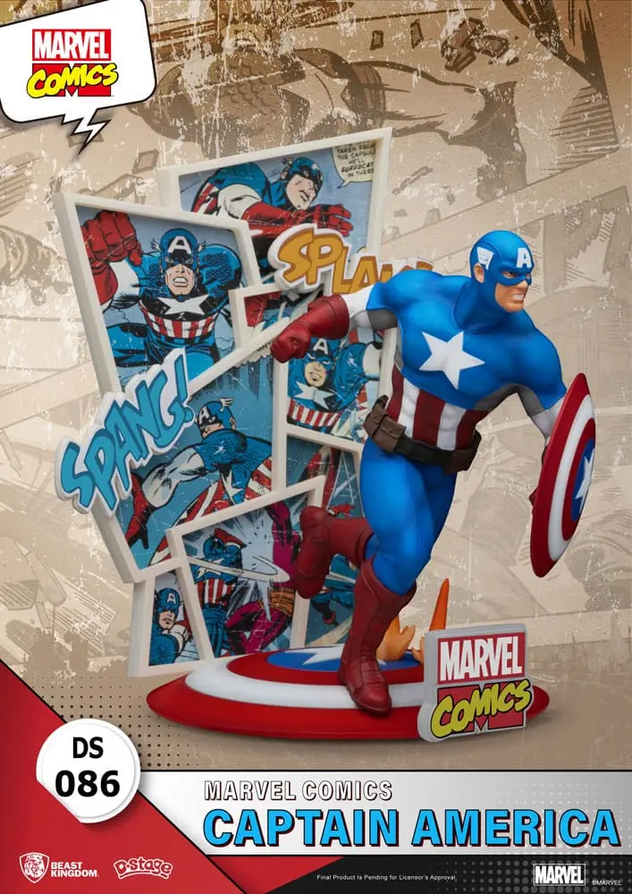 Marvel Comics D-Stage PVC diorama Captain America 16 cm fotografija izdelka