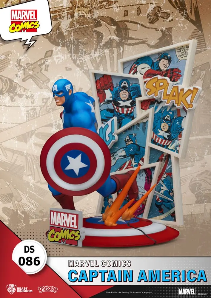 Marvel Comics D-Stage PVC diorama Captain America 16 cm fotografija izdelka