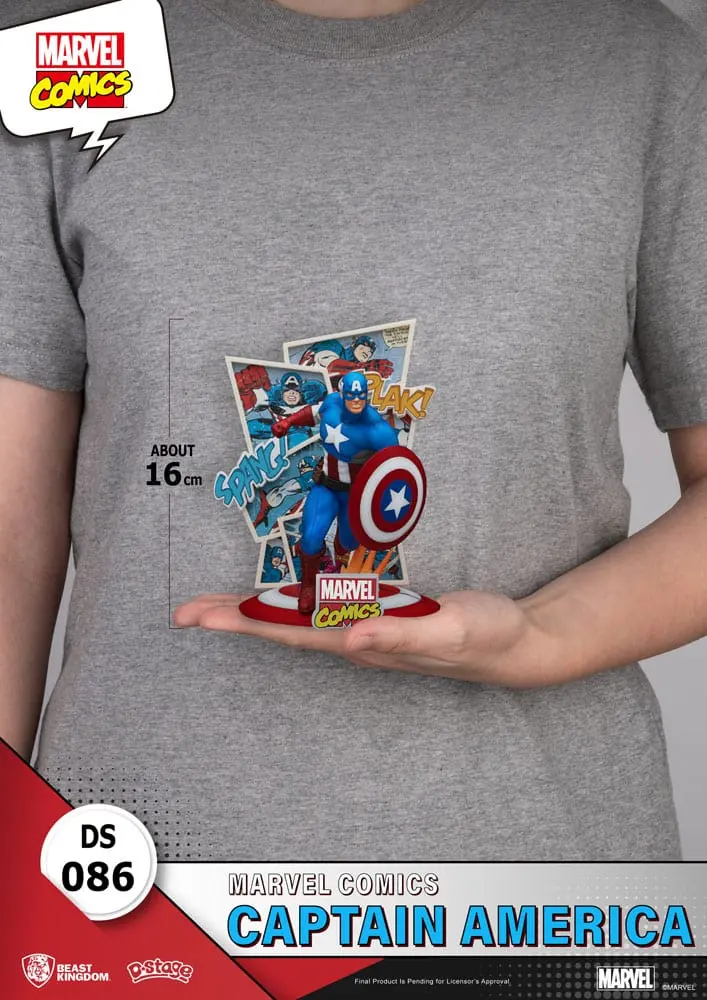 Marvel Comics D-Stage PVC diorama Captain America 16 cm fotografija izdelka