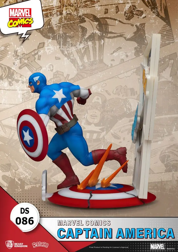 Marvel Comics D-Stage PVC diorama Captain America 16 cm fotografija izdelka
