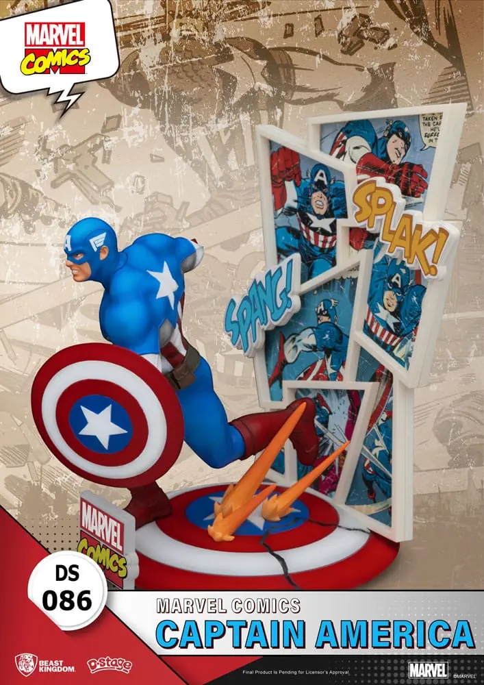 Marvel Comics D-Stage PVC diorama Captain America 16 cm fotografija izdelka