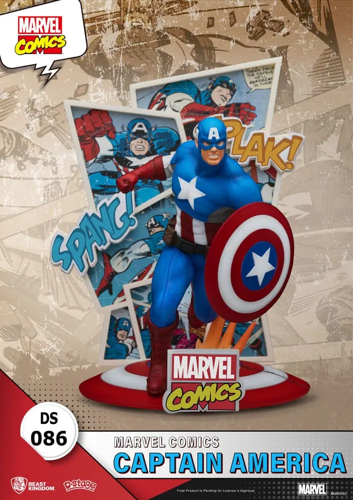 Marvel Comics D-Stage PVC diorama Captain America 16 cm fotografija izdelka