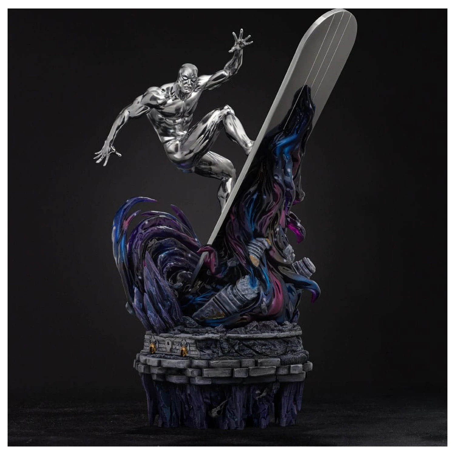 Marvel Comics Infinity Gauntlet Diorama Art Scale kip 1/10 Silver Surfer Deluxe 36 cm fotografija izdelka