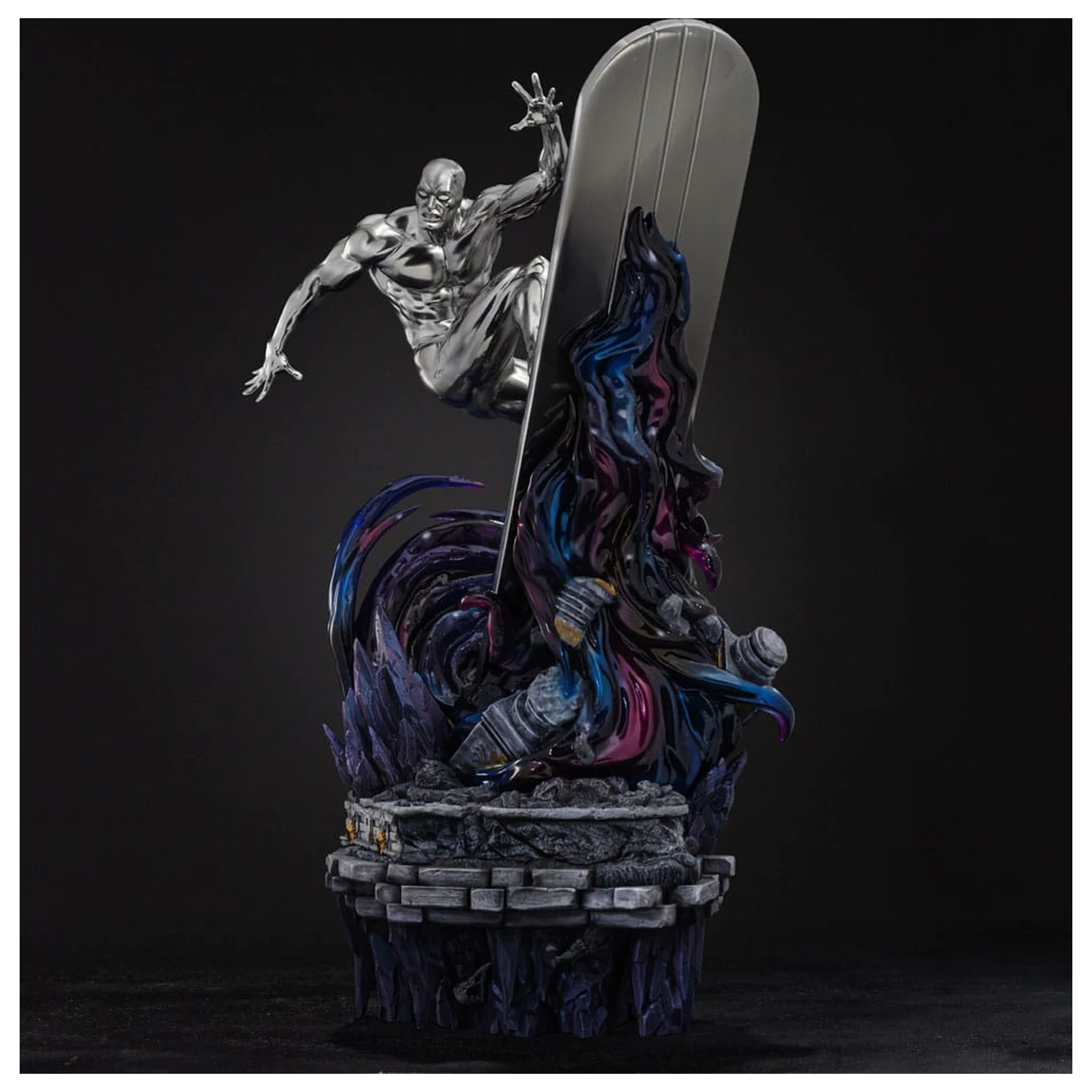 Marvel Comics Infinity Gauntlet Diorama Art Scale kip 1/10 Silver Surfer Deluxe 36 cm fotografija izdelka