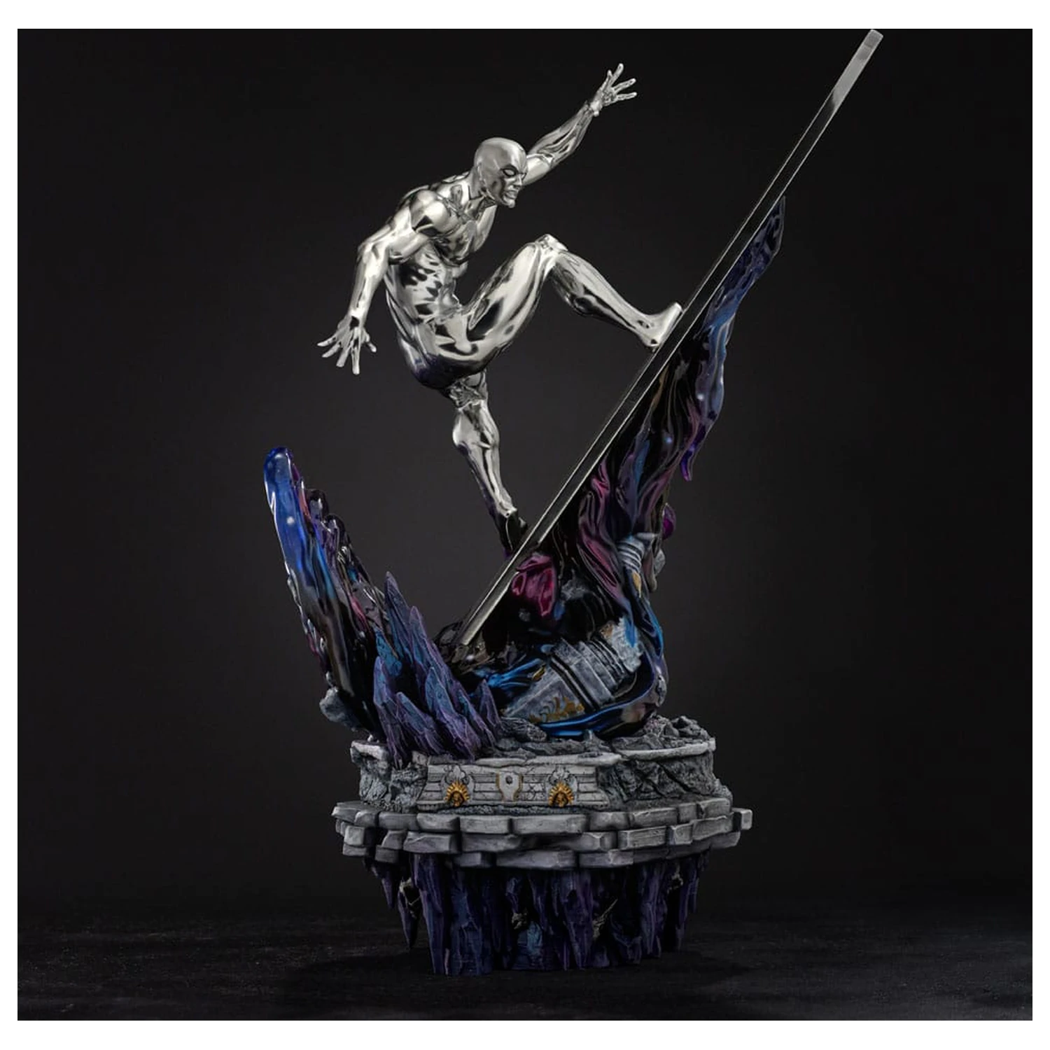 Marvel Comics Infinity Gauntlet Diorama Art Scale kip 1/10 Silver Surfer Deluxe 36 cm fotografija izdelka