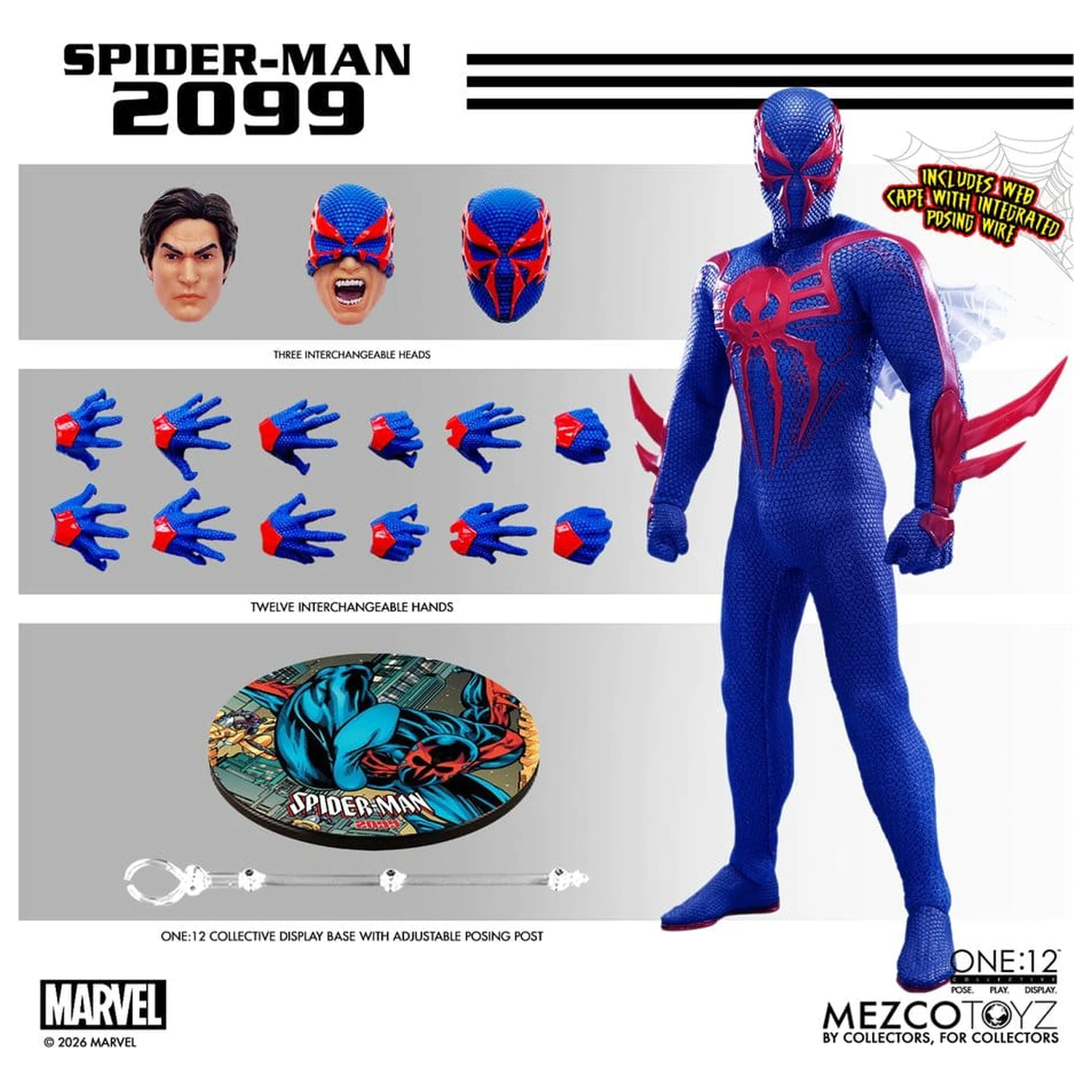 Marvel Comics One:12 Collective akcijska figura 1/12 Spider-Man 2099 17 cm fotografija izdelka