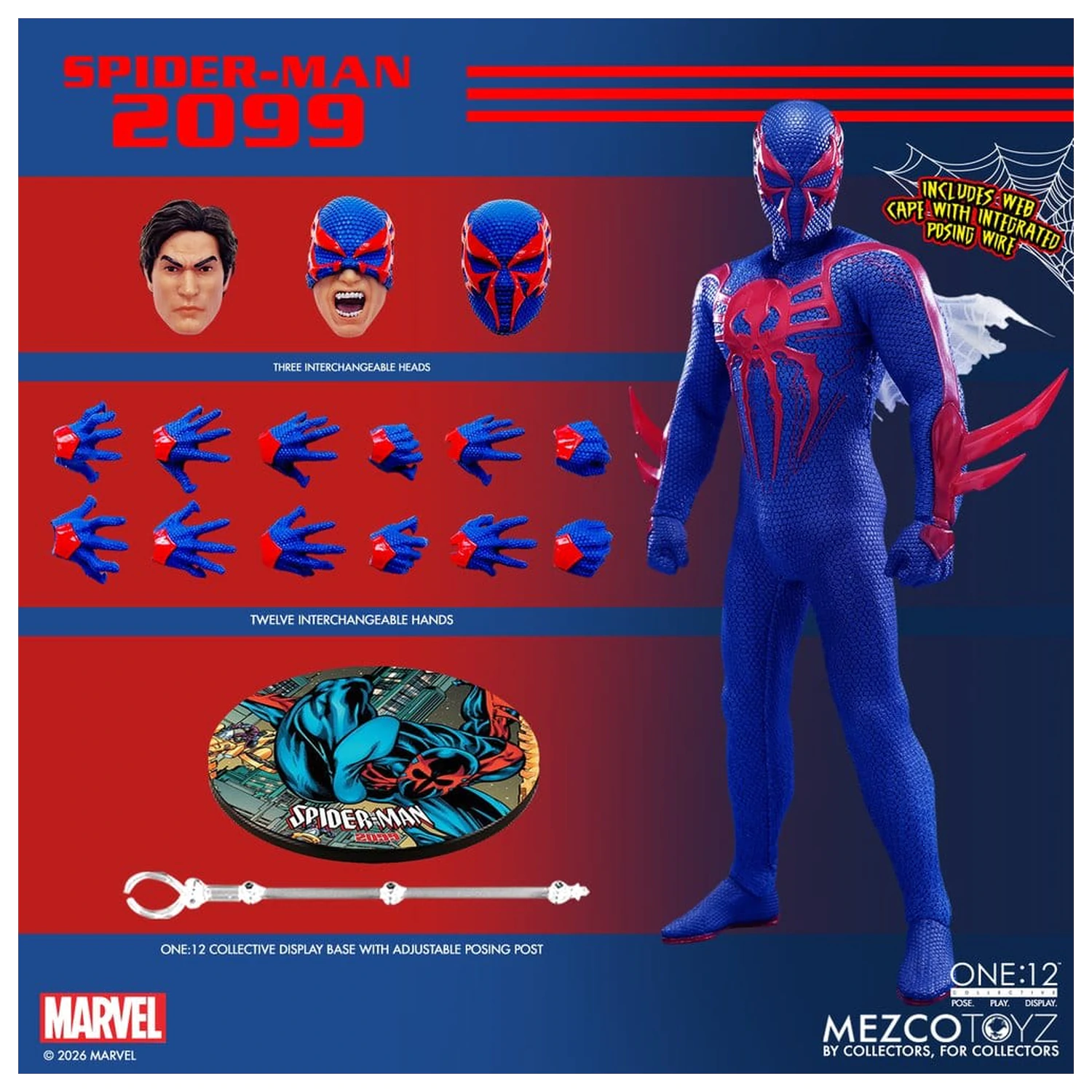 Marvel Comics One:12 Collective akcijska figura 1/12 Spider-Man 2099 17 cm fotografija izdelka