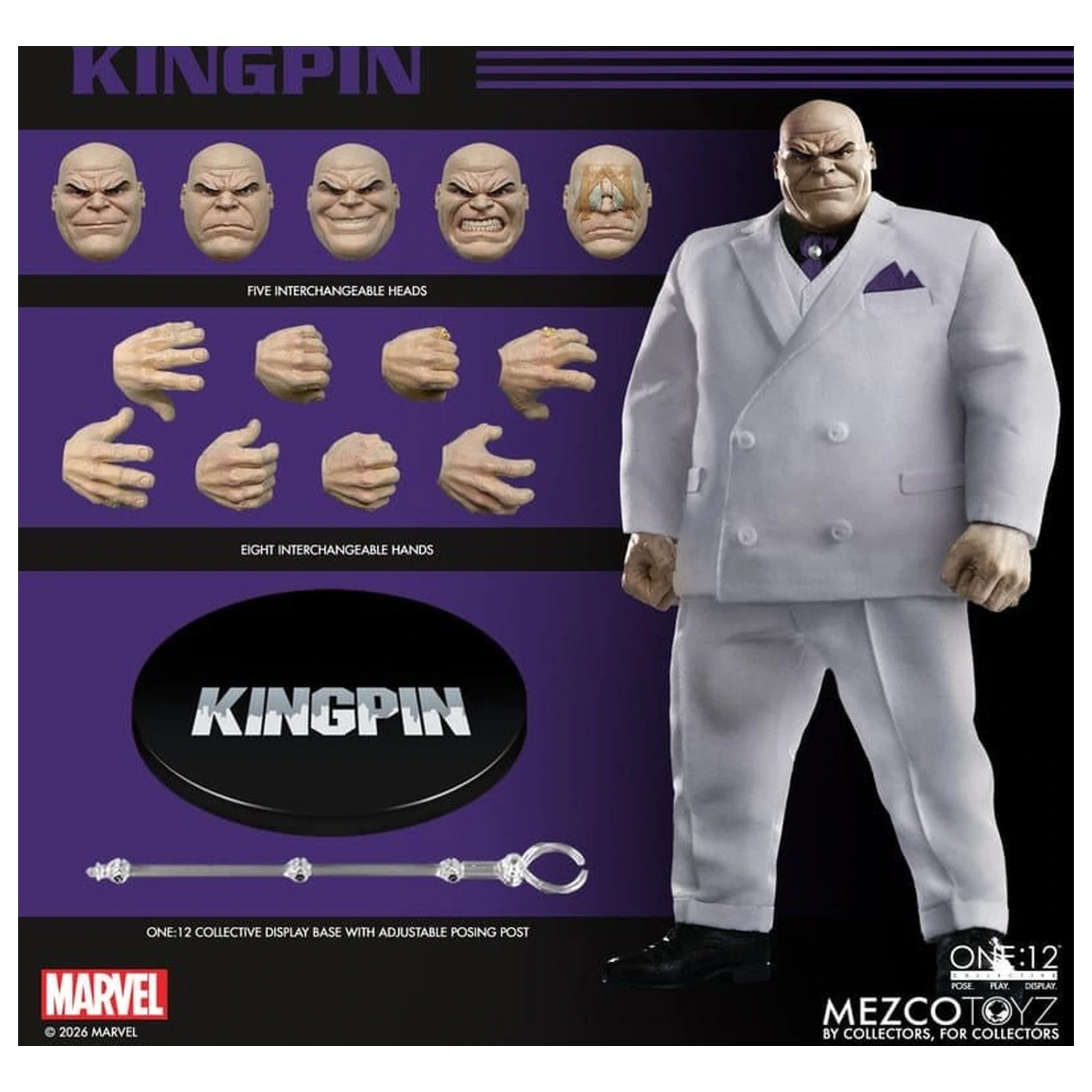 Marvel Comics One:12 Collective Akcijska figura 1/12 Kingpin 18 cm fotografija izdelka