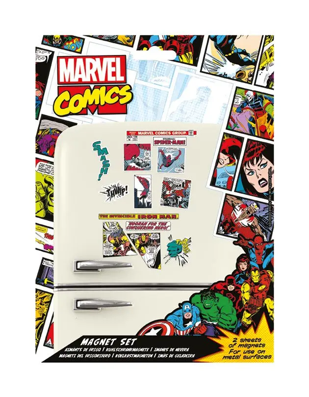 Marvel Comics Fridge Magneti Retro Heroes fotografija izdelka