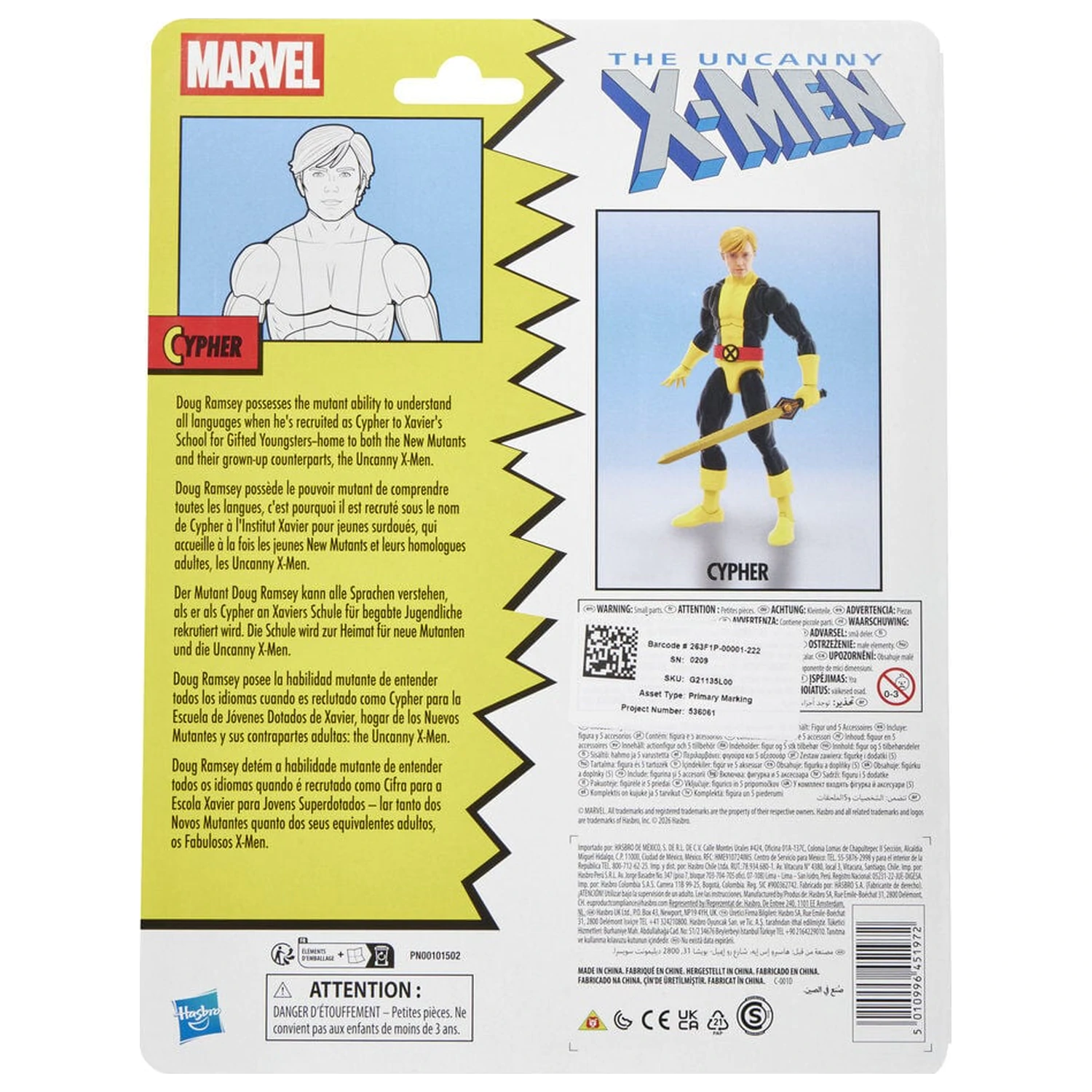 Marvel Comics The Uncanny X-Men Cypher figura 15cm fotografija izdelka