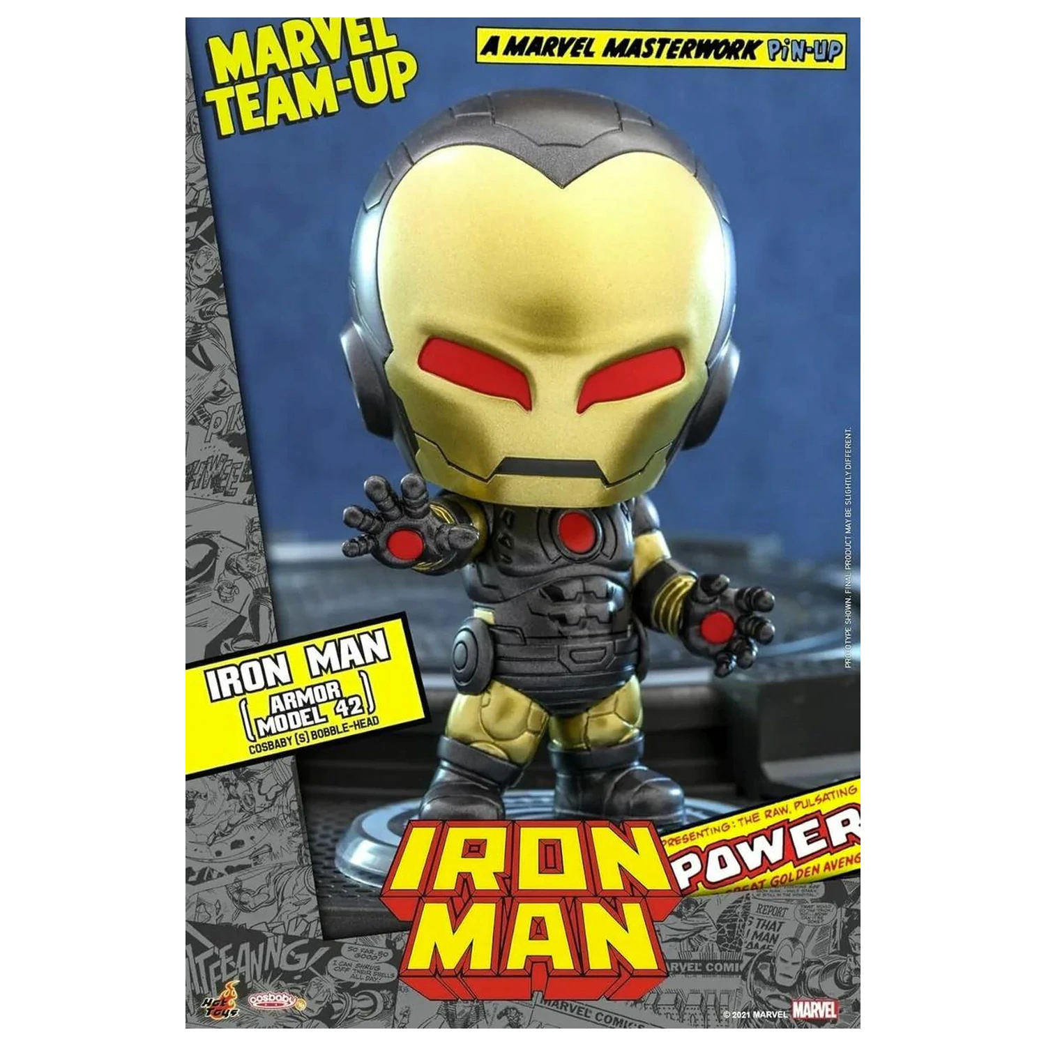 Marvel Cosbaby Wave 4 Iron Man Armor Model 42 fotografija izdelka