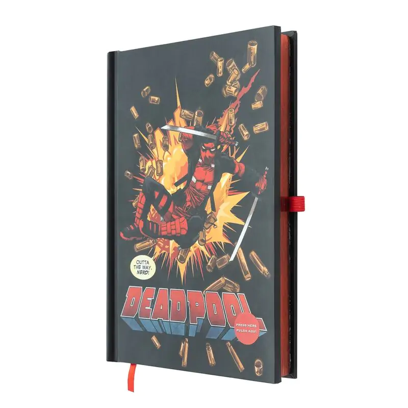 Marvel Deadpool A5 premium LED beležnica fotografija izdelka