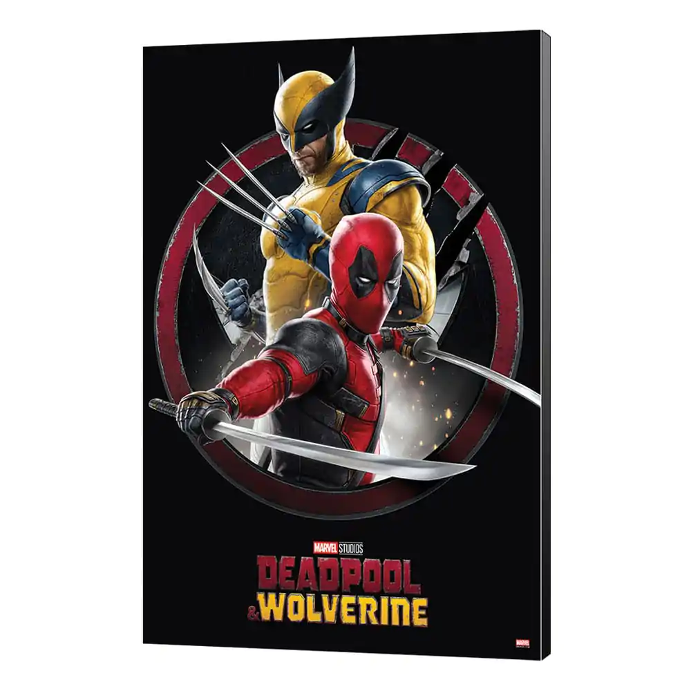 Marvel Lesena stenska umetnost Deadpool & Wolverine 01 Action 35 x 50 cm fotografija izdelka