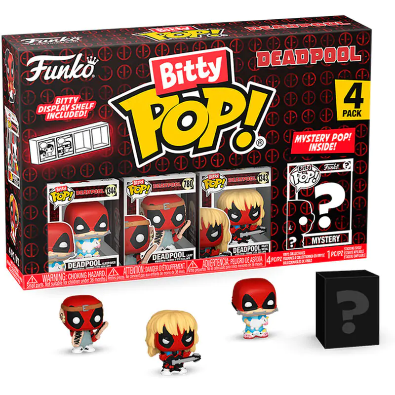 Deadpool Bitty Funko POP! Vinilna Figura 4-Pack Sleepover 2,5 cm fotografija izdelka