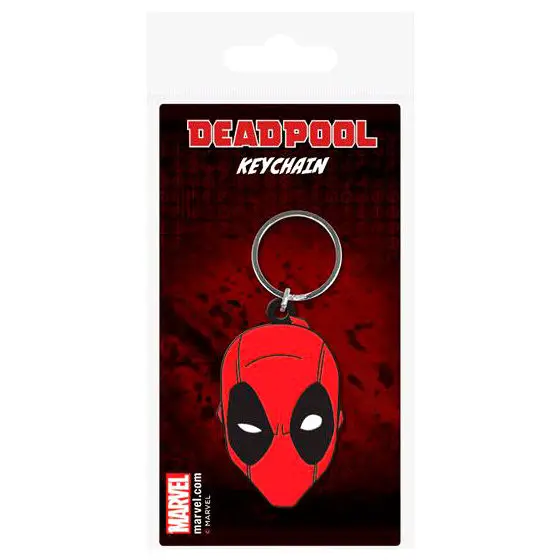 Marvel Comics Gumijast obesek za ključe Deadpool Face 6 cm fotografija izdelka