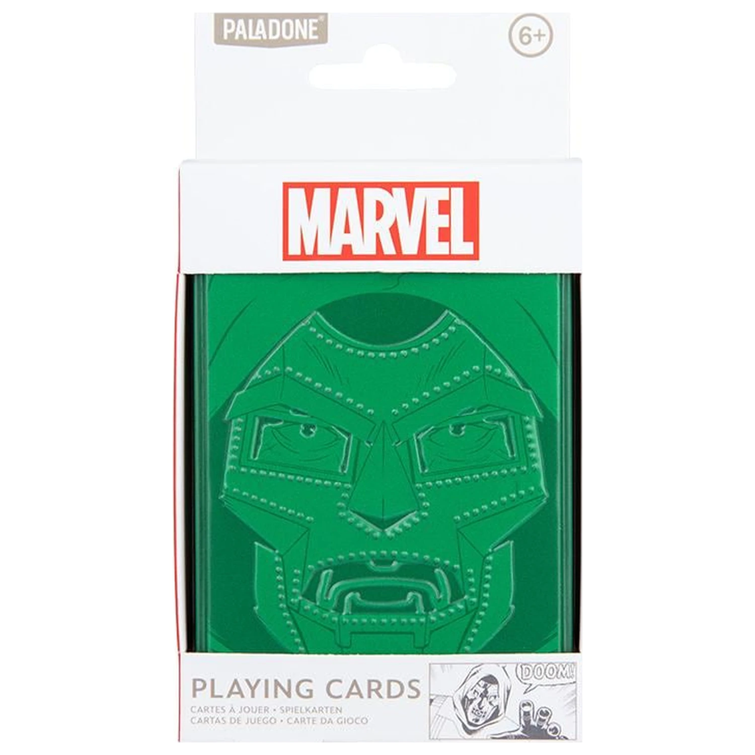 Marvel Doctor Doom Igralne Karte v Kositrni Škatli fotografija izdelka
