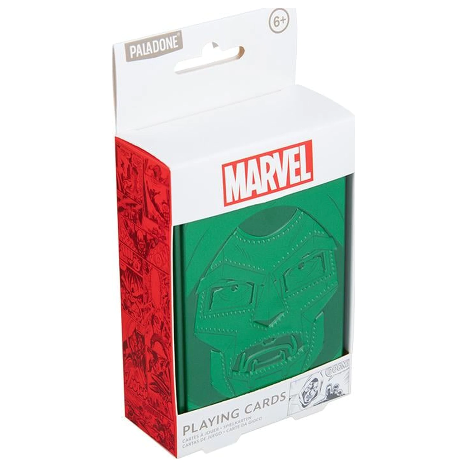 Marvel Doctor Doom Igralne Karte v Kositrni Škatli fotografija izdelka