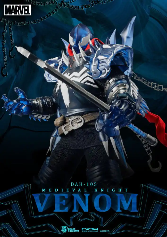 Marvel Dynamic 8ction Heroes Akcijska figura 1/9 Srednjeveški vitez Venom 23 cm fotografija izdelka