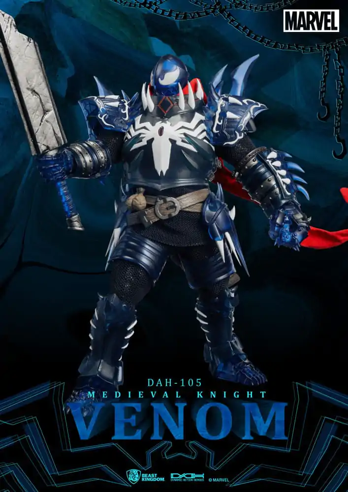 Marvel Dynamic 8ction Heroes Akcijska figura 1/9 Srednjeveški vitez Venom 23 cm fotografija izdelka