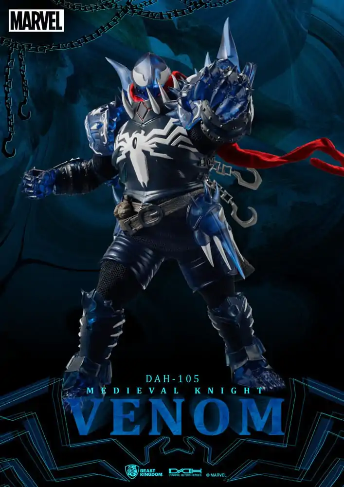 Marvel Dynamic 8ction Heroes Akcijska figura 1/9 Srednjeveški vitez Venom 23 cm fotografija izdelka
