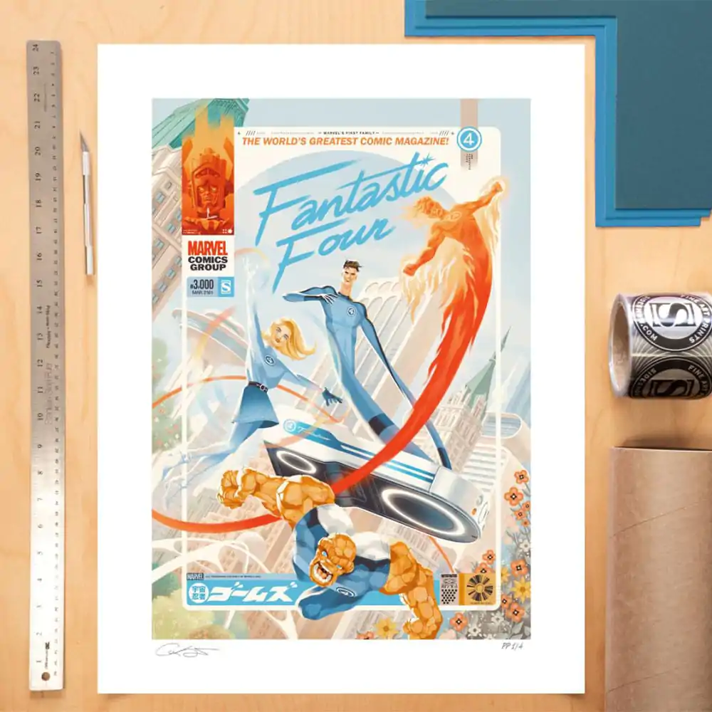 Marvel Fantastic Four #48 Umetniški tisk Marvel's First Family: The Fantastic Four! 61 x 41 cm - brez okvirja fotografija izdelka