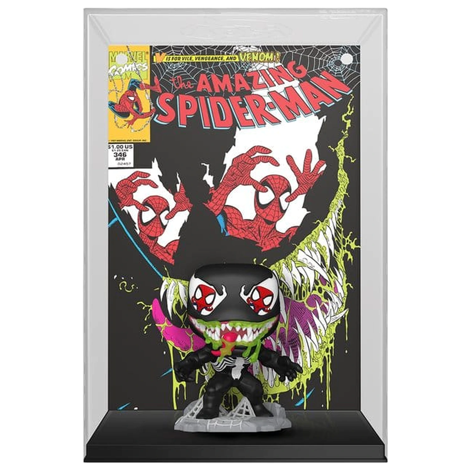 Marvel Funko POP! Comic Covers Vinilna figura Amazing Spider-Man #346 (Venom) 9 cm fotografija izdelka