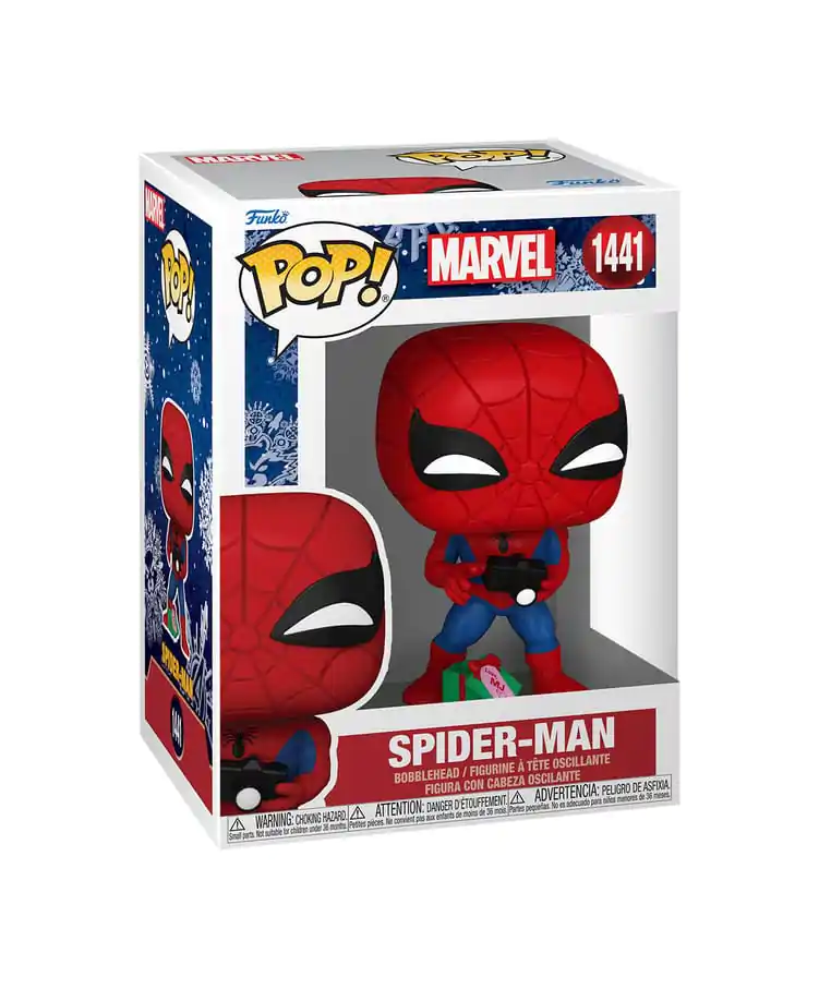 Marvel Funko POP! Vinyl Figurica Holiday Spiderman z odprtim darilom 9 cm fotografija izdelka