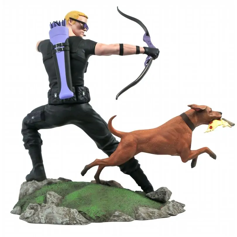 Marvel Comic Gallery PVC Kip Hawkeye s Pizza Dog 23 cm fotografija izdelka